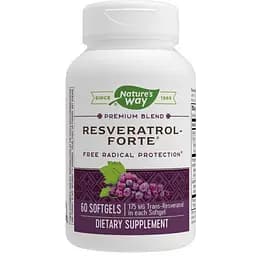Ресвератрол-Форте Resveratrol~Forte Nature's Way 175 мг 60 гелевих капсул