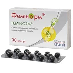 М'які капсули Фемінорм для зменшення симптомів клімактеричного періоду 30 шт.