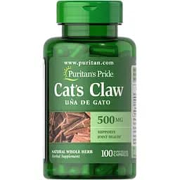 Натуральна добавка Puritan's Pride Cat's Claw 500 mg 100 капсул