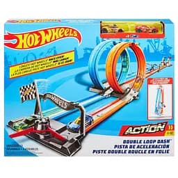 Портативний трек Hot Wheels Подвійна петля (GFH85)
