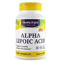 Альфа-ліпоєва кислота Healthy Origins Alpha Lipoic Acid 600 mg, 60 вегакапсул