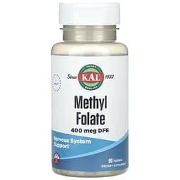 Фолиевая кислота KAL Methyl Folate 400 mcg, 90 таблеток