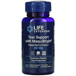 Захист очей Life Extension Tear Support ягідний екстракт 60 мг 30 капсул
