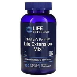 Вітаміни та мінерали Life Extension Children's Formula Life Extension Mix, 120 жувальних таблеток