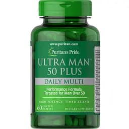 Вітаміни для чоловіків після 50 років Puritans Pride Ultra Man™ 50 Plus 60 Caplets