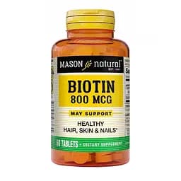 Біотин 800 мкг Mason Natural Biotin 60 таблеток