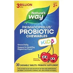 Пробіотик для дітей Nature's Way Primadophilus вишня 3 млрд CFU 30 таблеток - мініатюра 2