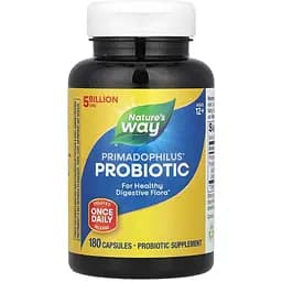 Пробіотик Прімадофілус Nature's Way Primadophilus Bifidus 5 млрд КУО для дітей старше 12 років 180 капсул