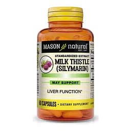 Натуральна добавка Mason Natural Milk Thistle (Silymarin) Standardized Extract, 60 капсул