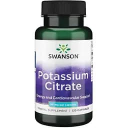 Калій Цитрат Swanson Potassium Citrate 99 mg 120 caps (1086-100-12-6334645-20)