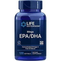 Жирні кислоти Life Extension Mega EPA/DHA 120 капсул