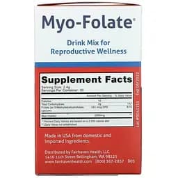 Міо-фолат для фертильності Fairhaven Health Myo-Folate 30 пакетів по 2.4 г - мініатюра 2