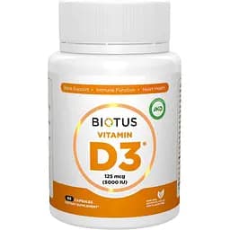 Витамин D3 Biotus 5000 МЕ 60 капсул