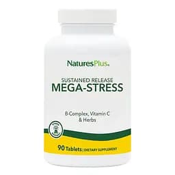 Вітаміни та мінерали NaturesPlus Mega-Stress Complex 90 таблеток