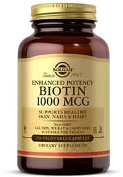 Витамины и минералы Solgar Biotin 1000 mcg, 250 вегакапсул