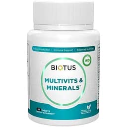 Витаминно-минеральный комплекс Biotus Multivits & Minerals 60 таблеток