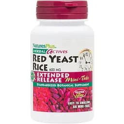 Красный дрожжевой рис Natures Plus Herbal Actives 600 мг 60 таблеток (NTP7362)