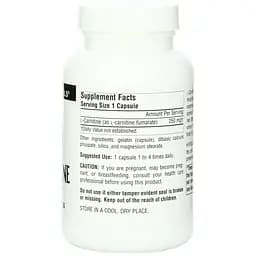 L-карнітин фумарат Source Naturals 250 мг 120 капсул - мініатюра 2