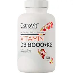 Вітамінний комплекс OstroVit Vitamin D3 8000 + K2 60 таблеток