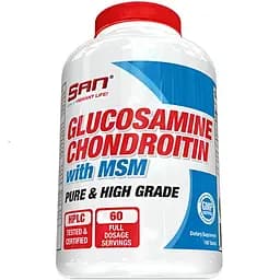 Препарат для суглобів і зв'язок SAN Glucosamine and Chondroitin with MSM, 180 таблеток