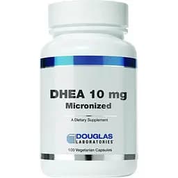 Дегідроепіандростерон DHEA Douglas Laboratories, мікронізований, для підтримки імунітету, мозку, кісток, метаболізму і сухої маси тіла 10 мг 100 капсул