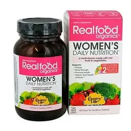 Вітаміни та мінерали Country Life Realfood Organics Women's, 60 таблеток
