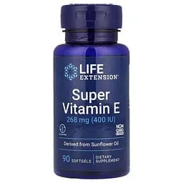 Вітаміни та мінерали Life Extension Super Vitamin E 268 mg, 90 капсул