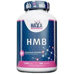 Гідроксиметилбутират Haya Labs HMB 1000 мг 100 таблеток (820210)