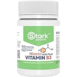 Ніацин Stark Pharm Vitamin B3 Niacin 100 caps (1086-2023-10-4665)