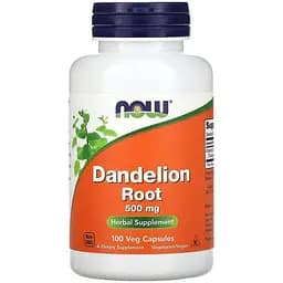 Натуральна добавка Now Dandelion Root 500 mg 100 вегакапсул