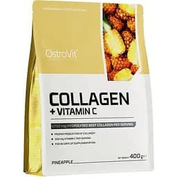 Препарат для суглобів і зв'язок OstroVit Collagen + Vitamin C Ананас 400 г
