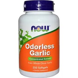 Часник Now Odorless Garlic без запаху 250 капсул
