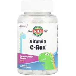 Витамин C для детей KAL Vitamin C-Rex, 100 жевательных таблеток - Апельсин