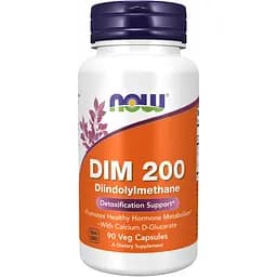Дііндолілметан Now Foods DIM 200 Calcium D-Glucarate 90 капсул