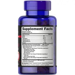 Жирні кислоти Puritan's Pride Triple Omega 3-6-9 Fish Flax Borage Oils Maximum Strength 60 капсул - мініатюра 2