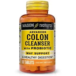 Очищення і детокс Mason Natural Advanced Colon Cleanser  з пробіотиками 90 таблеток