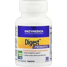 Ферменти з пробіотиками Enzymedica Digest + Probiotics 30 капсул