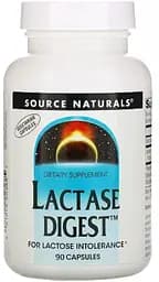 Натуральная добавка Source Naturals Lactase Digest, 90 капсул