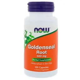 Гідрастіс Now Foods Goldenseal Root 500 мг 100 капсул
