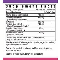 Комплекс для сечовивідних шляхів Bluebonnet Nutrition Targeted Choice Urinary Tract Support 30 вегетаріанських капсул - мініатюра 2