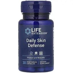 Комплекс для щоденного захисту шкіри Life Extension Daily Skin Defense 30 вегетаріанських капсул