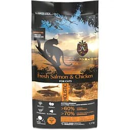 Сухий корм Ambrosia Grain Free Sterilized Cat Fresh Salmon & Chicken для стерилізованих котів зі свіжим лососем та куркою 1.5 кг