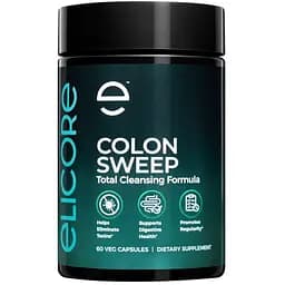 Комплекс для очищения кишечника Elicore Labs Colon Sweep, 60 вегакапсул.