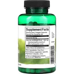 Гарцинія камбоджійська для нормалізації ваги Swanson Garcinia Cambogia 250 мг 120 веганських капсул (2023-10-4058) - мініатюра 2