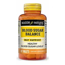 Натуральна добавка Mason Natural Blood Sugar Balance, 30 таблеток
