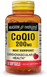 Натуральна добавка Mason Natural Co Q10 200 mg, 30 капсул