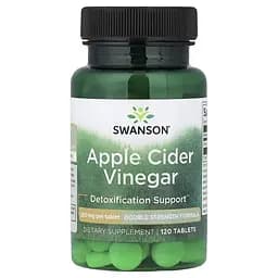 Яблучний оцет Swanson Apple Cider Vinegar 200 mg Double Strength, 120 таблеток - мініатюра 1