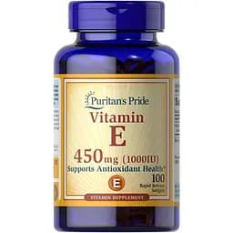 Вітаміни та мінерали Puritan's Pride Vitamin E 1000 IU (450 мг) 100 капсул