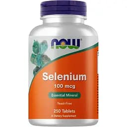 Витамины и минералы Now Selenium 100 мкг 250 таблеток