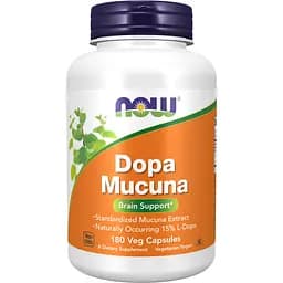 Мукуна Now Foods Dopa Mucuna 180 капсул